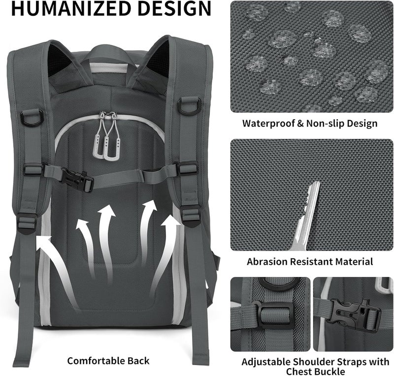 NONSAR Store 50L Ski Boot Bag - Waterproof Snowboard Boot Travel Backpack for Helmet, Googles, Gloves, Skis & Accessories for Men Women - Image 4